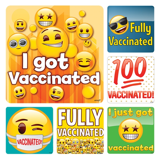 Emoji Vaccination Stickers