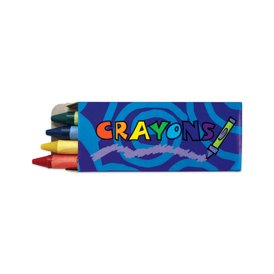 4Pack Crayons Blue Box/Case
