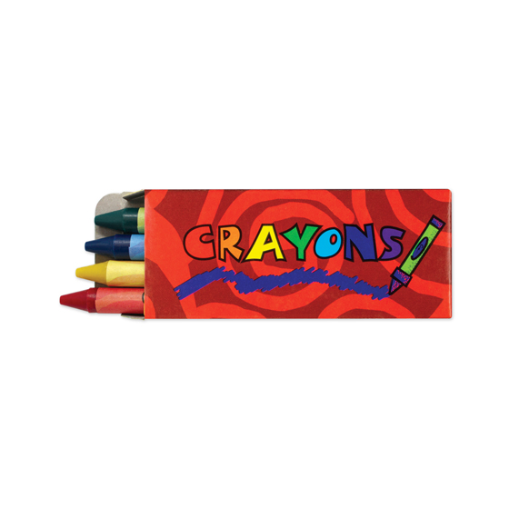4 Pack Standard Crayons Red Box/Case