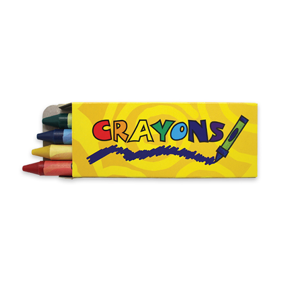 4 PACK CRAYONS 360 CASE